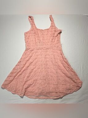 HeartSoul Blush Pink Lace Tank Dress